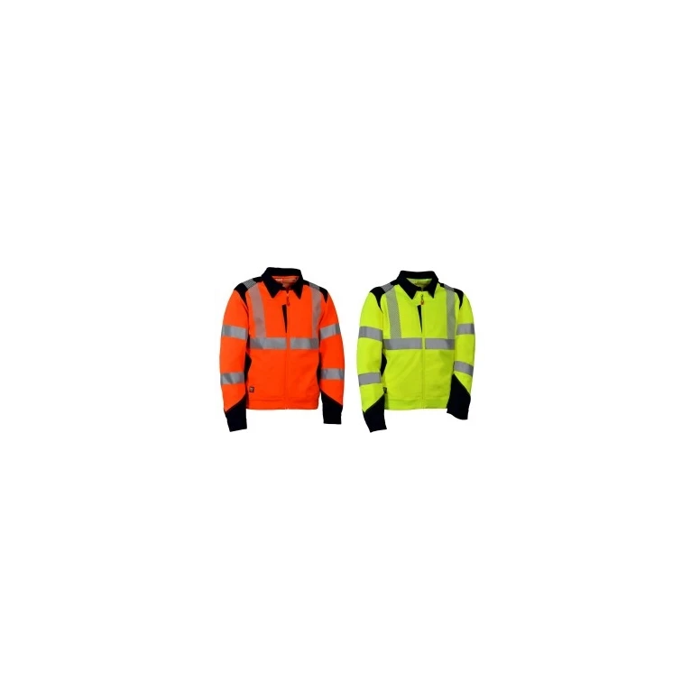 Chaqueta de trabajo Alta Visibilidad elástica stretch Multibolsillos Cofra Acarigua V600-0-02
