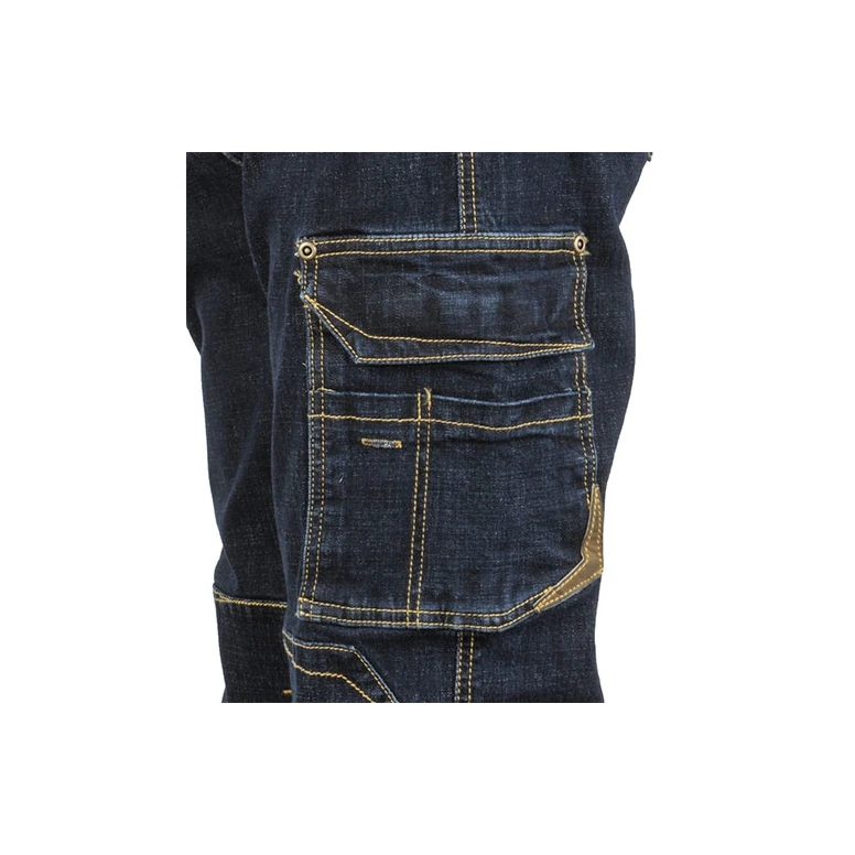 Pantalones vaqueros de trabajo Elásticos Stretch Multibolsillos Cofra Quarteira V496-0-00