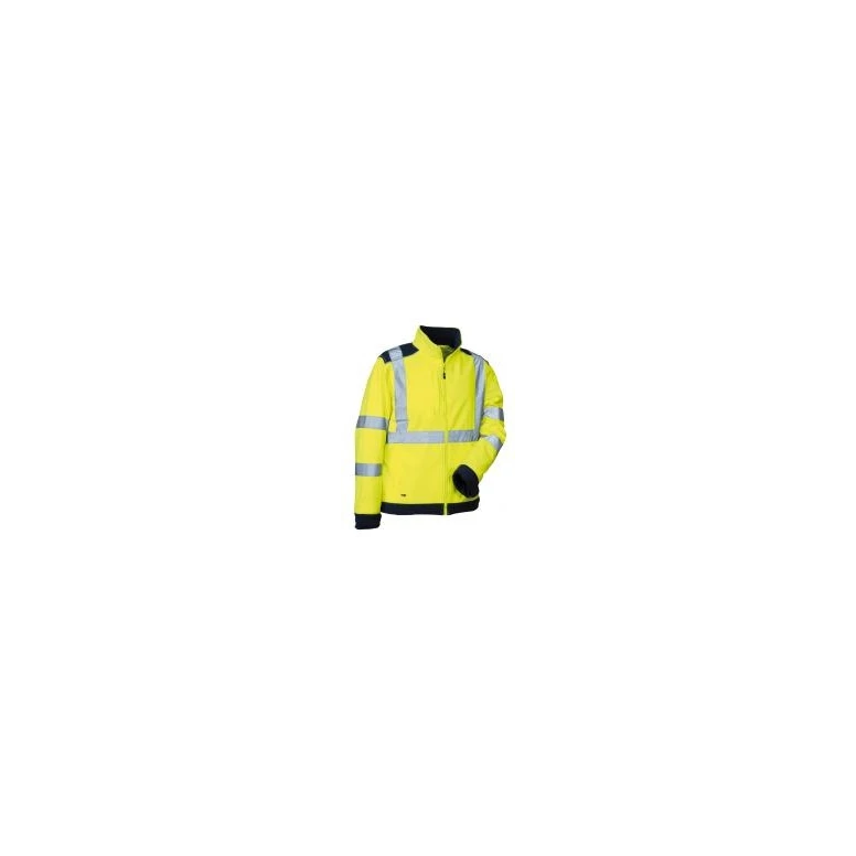 Liquidación total - Chaqueta de trabajo Softshell Alta visibilidad Cofra Sideia V296-0-02 Talla 4XL color amarillo marino
