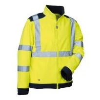 Liquidación total - Chaqueta de trabajo Softshell Alta visibilidad Cofra Sideia V296-0-02 Talla 4XL color amarillo marino