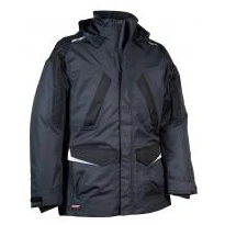 Liquidación total - Parka de trabajo Multibolsillos Cofra Daneborg V575-0-02 número 64 color antracita negro