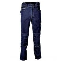 Liquidación total - Vaqueros de trabajo Stretch Elásticos Multibolsillos Cofra Tough V225-0-00 número 52 color azul