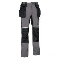 Liquidación total - Pantalón de trabajo Stretch Elásticos Multibolsillos Cofra Lemno V581-0-02 Número 46 color antracita negro 2