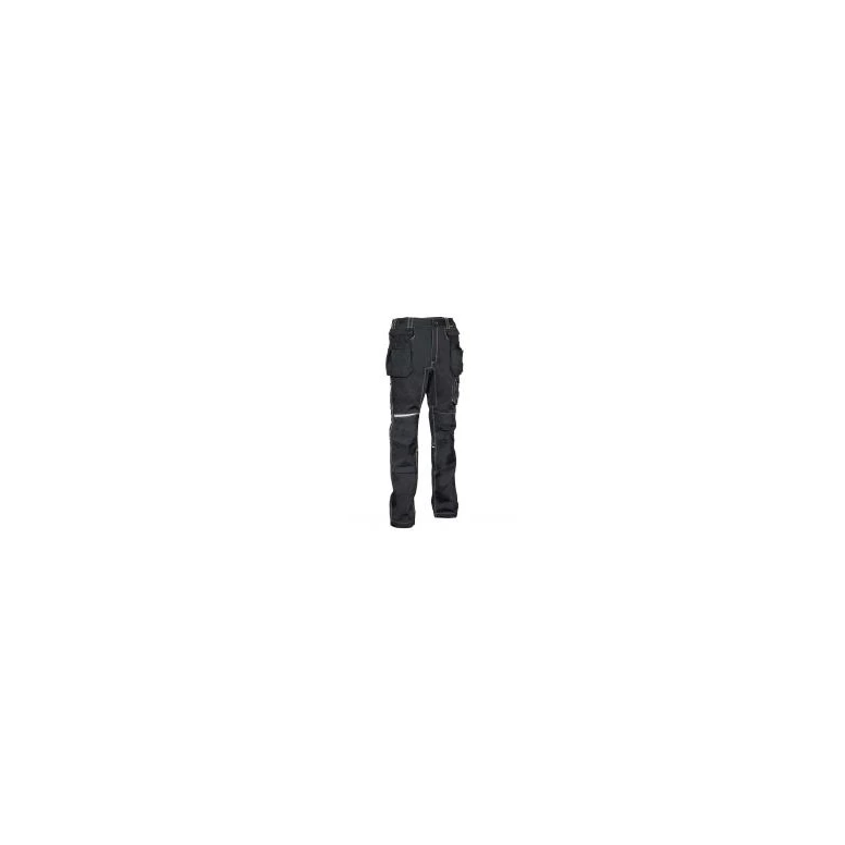 Liquidación total - Pantalón de trabajo Stretch Elásticos Multibolsillos Cofra Lemno V581-0-02 Número 46 color antracita negro