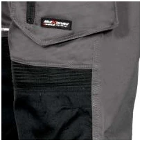 Liquidación total - Pantalón de trabajo Stretch Elásticos Multibolsillos Cofra Lemno V581-0-02 Número 46 color antracita negro
