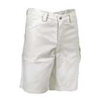Liquidación total - Bermuda de trabajo Multibolsillos Cofra Delhi 100% algodón V247-0-09A Talla 2XL color blanco