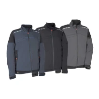 Liquidación total - Chaqueta de trabajo Multibolsillos Stretch Cofra Javre V590-0-02 número 50 color Azul negro