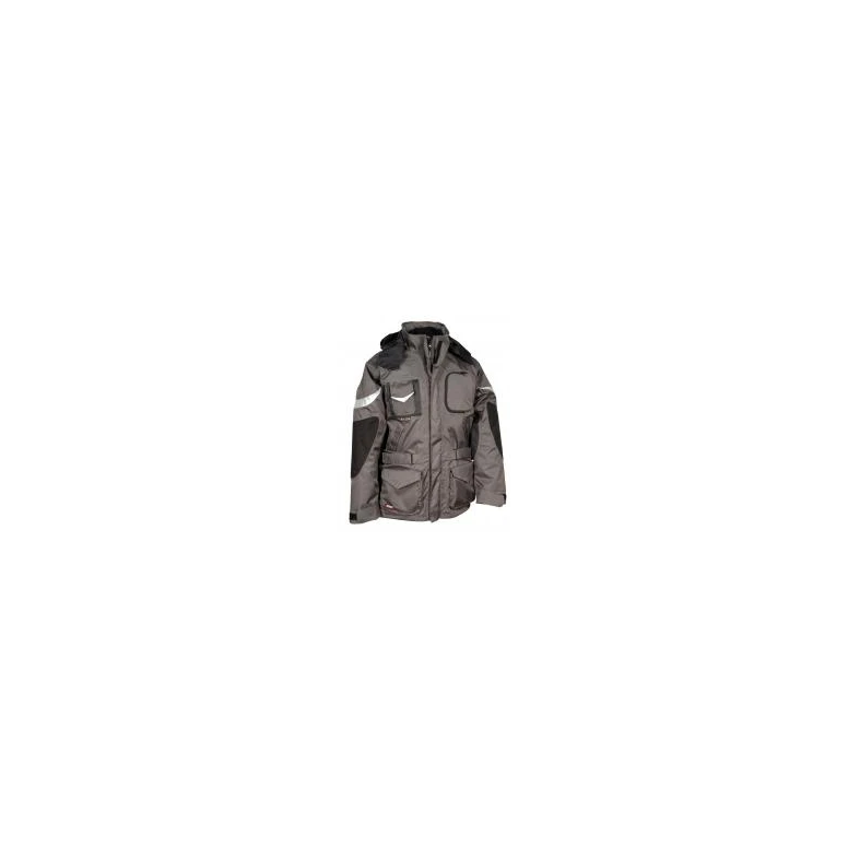 Liquidación total - Parka de trabajo Multibolsillos Cofra Icestorm V006-0-00 Número 52 color antracita negro