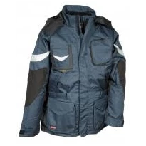 Liquidación total - Parka de trabajo Multibolsillos Cofra Icestorm V006-0-00 Número 52 color antracita negro