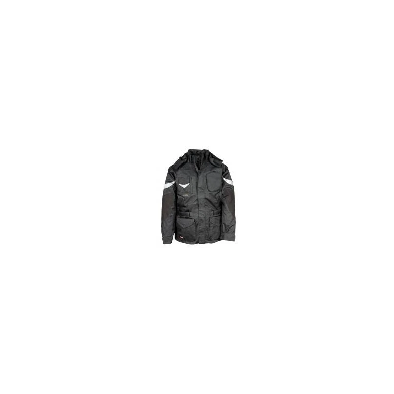 Liquidación total - Parka de trabajo Multibolsillos Cofra Icestorm V006-0-00 Número 52 color antracita negro