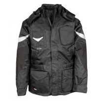 Liquidación total - Parka de trabajo Multibolsillos Cofra Icestorm V006-0-00 Número 52 color antracita negro