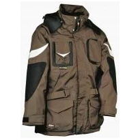 Liquidación total - Parka de trabajo Multibolsillos Cofra Icestorm V006-0-00 Número 52 color antracita negro