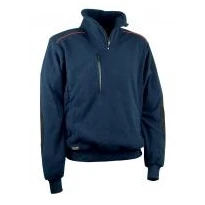 Liquidación total - Sudadera de forro polar de trabajo Cofra Fast V027-0-00 Talla 2XL color Marino