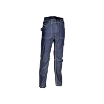 Pantalones vaqueros de trabajo Elásticos Stretch Multibolsillos Cofra Pamplona V226-0-00A