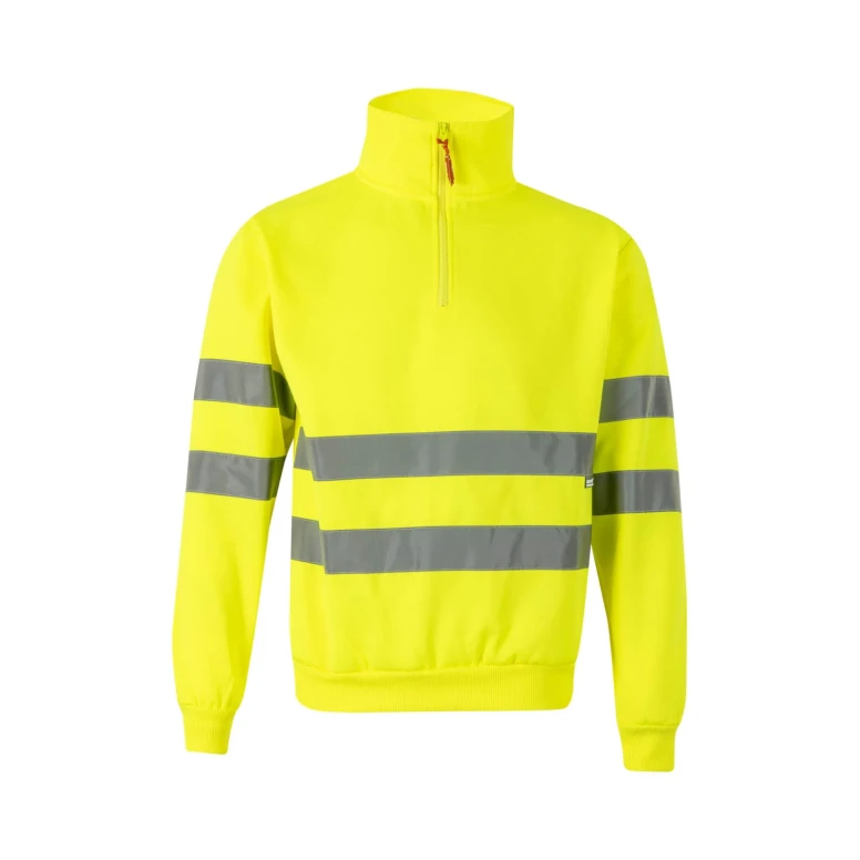 Sudadera con cremallera corta de trabajo Alta visibilidad Velilla 305702