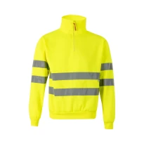 Sudadera con cremallera corta de trabajo Alta visibilidad Velilla 305702