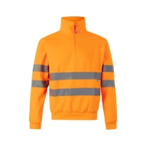 Sudadera con cremallera corta de trabajo Alta visibilidad Velilla 305702