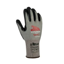 12 Pares - Guantes de trabajo anticorte recubiertos de nitrilo U-Power High UG00004