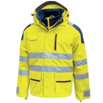 Cazadora de trabajo Alta Visibilidad Impermeable Multibolsillos U-Power Backer HL162YF