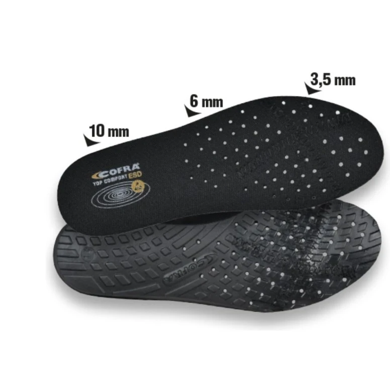3 Piezas - Plantilla Cofra Top Comfort ESD SO-TCO-00