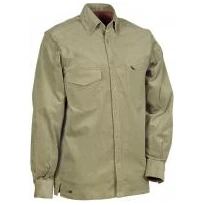 Camisa de trabajo de terciopelo elástica extensible Cofra Bahia V107-0-00