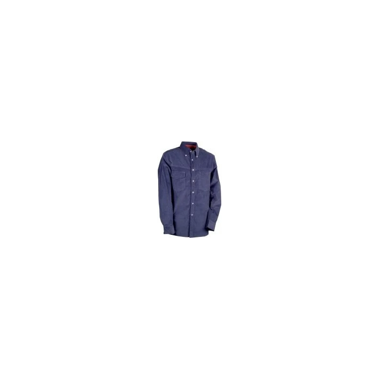 Camisa de trabajo de terciopelo elástica extensible Cofra Bahia V107-0-00