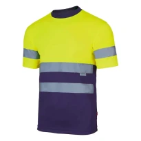 Camiseta técnica bicolor de trabajo Alta visibilidad Velilla 305506