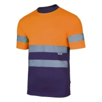Camiseta técnica bicolor de trabajo Alta visibilidad Velilla 305506 2