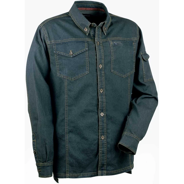 Camisa vaquera de trabajo elástica stretch Cofra Bucarest V106-0-00