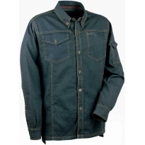 Camisa vaquera de trabajo elástica stretch Cofra Bucarest V106-0-00