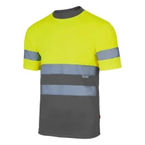 Camiseta técnica bicolor de trabajo Alta visibilidad Velilla 305506
