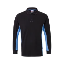 Polo bicolor de trabajo de manga larga Velilla 105514