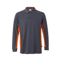 Polo bicolor de trabajo de manga larga Velilla 105514