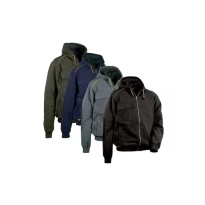Liquidación total - Chaqueta de forro polar con capucha de trabajo Multibolsillos Cofra Potsdam V130-0-02 Talla 2XL color marino