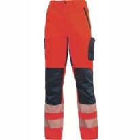 Liquidación total - Pantalones de trabajo Stretch Alta Visibilidad U-Power Roy HL222RF Color Naranja flúor Talla s