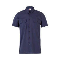 Camisa de trabajo de manga corta Multibolsillos Velilla 522