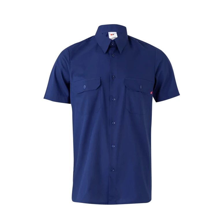 Camisa de trabajo de manga corta Multibolsillos Velilla 522