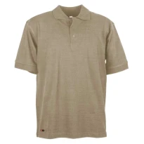Liquidación total - 5 Piezas - Polo de trabajo Cofra Giza 100% Algodón V033-0-B0A Talla XL Color caqui