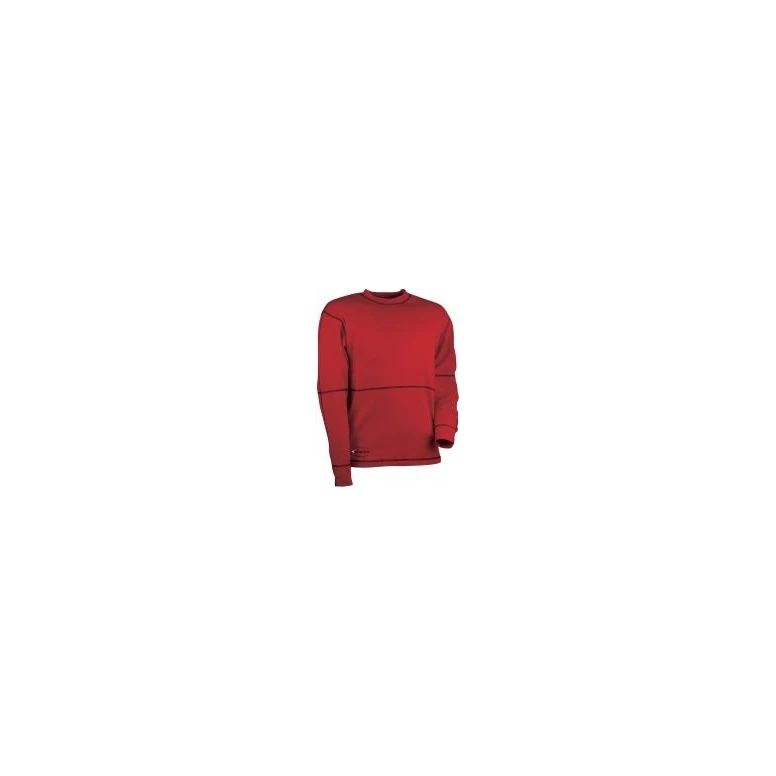 Liquidación total -Camiseta de trabajo elástica stretch Cofra Valencia V136-0-00 Talla L Color Rojo