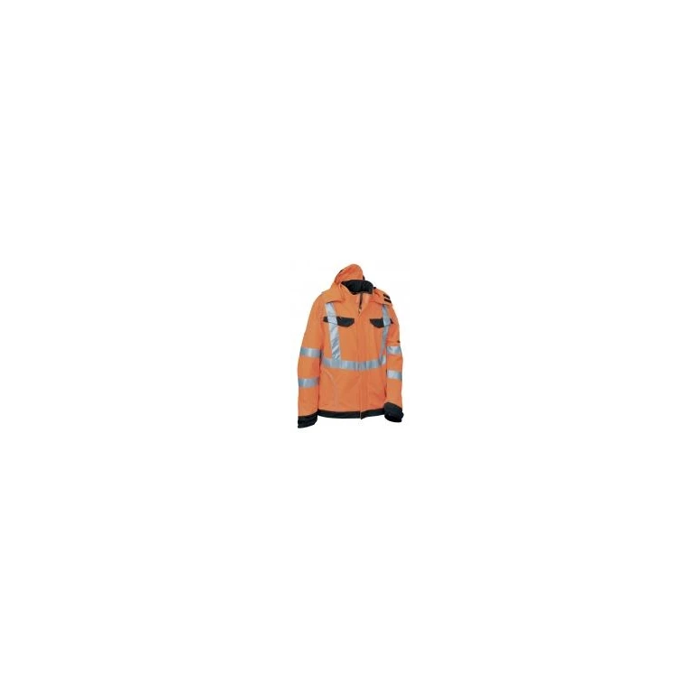Chaqueta de trabajo Softshell Alta Visibilidad Multibolsillos Cofra Rivas V079-0-02