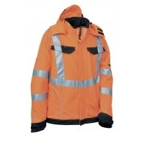 Chaqueta de trabajo Softshell Alta Visibilidad Multibolsillos Cofra Rivas V079-0-02